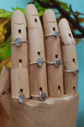 Simple Tourmalated Quartz Rings