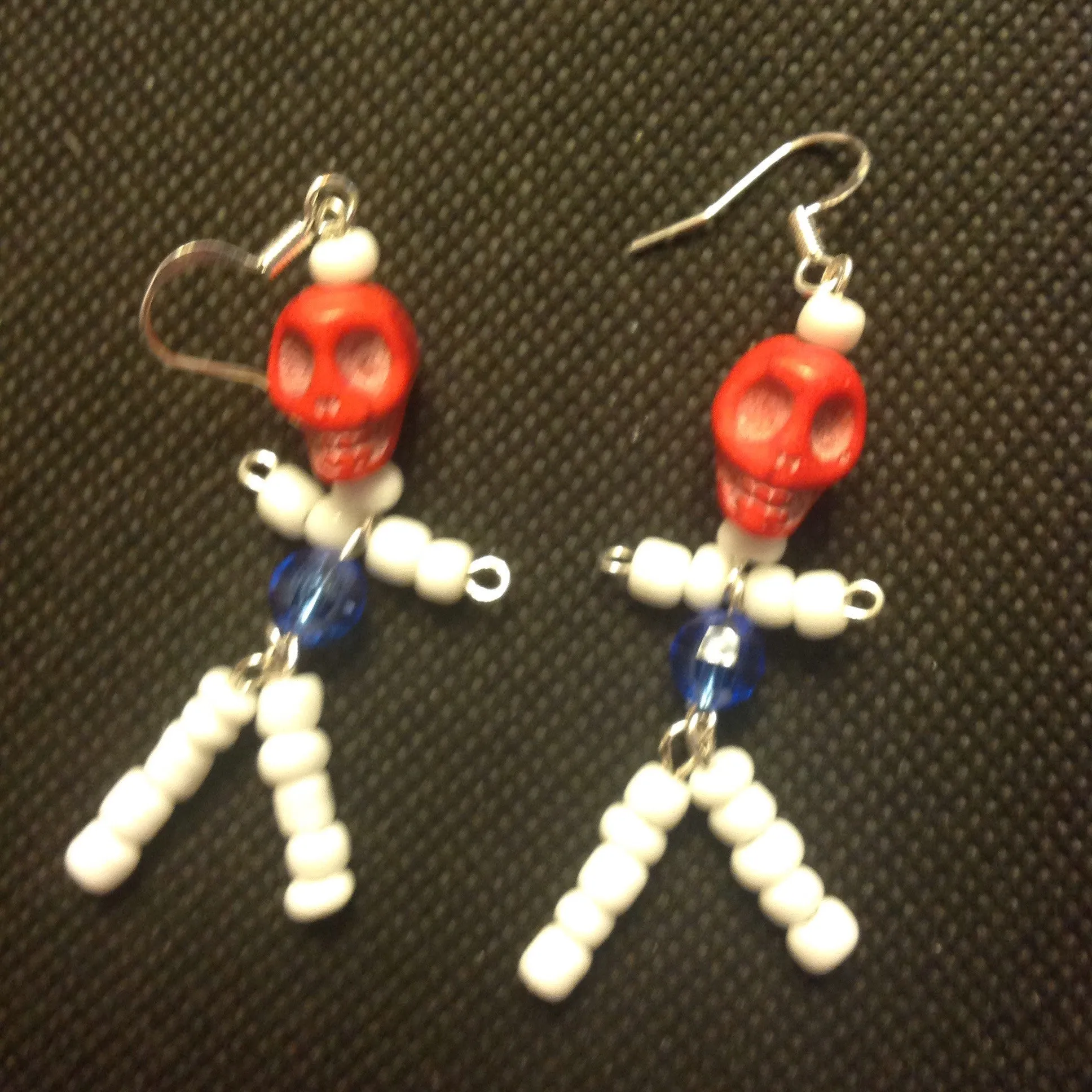 skeleton earrings