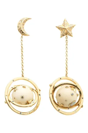 Spinning Galaxy Mammoth Earrings