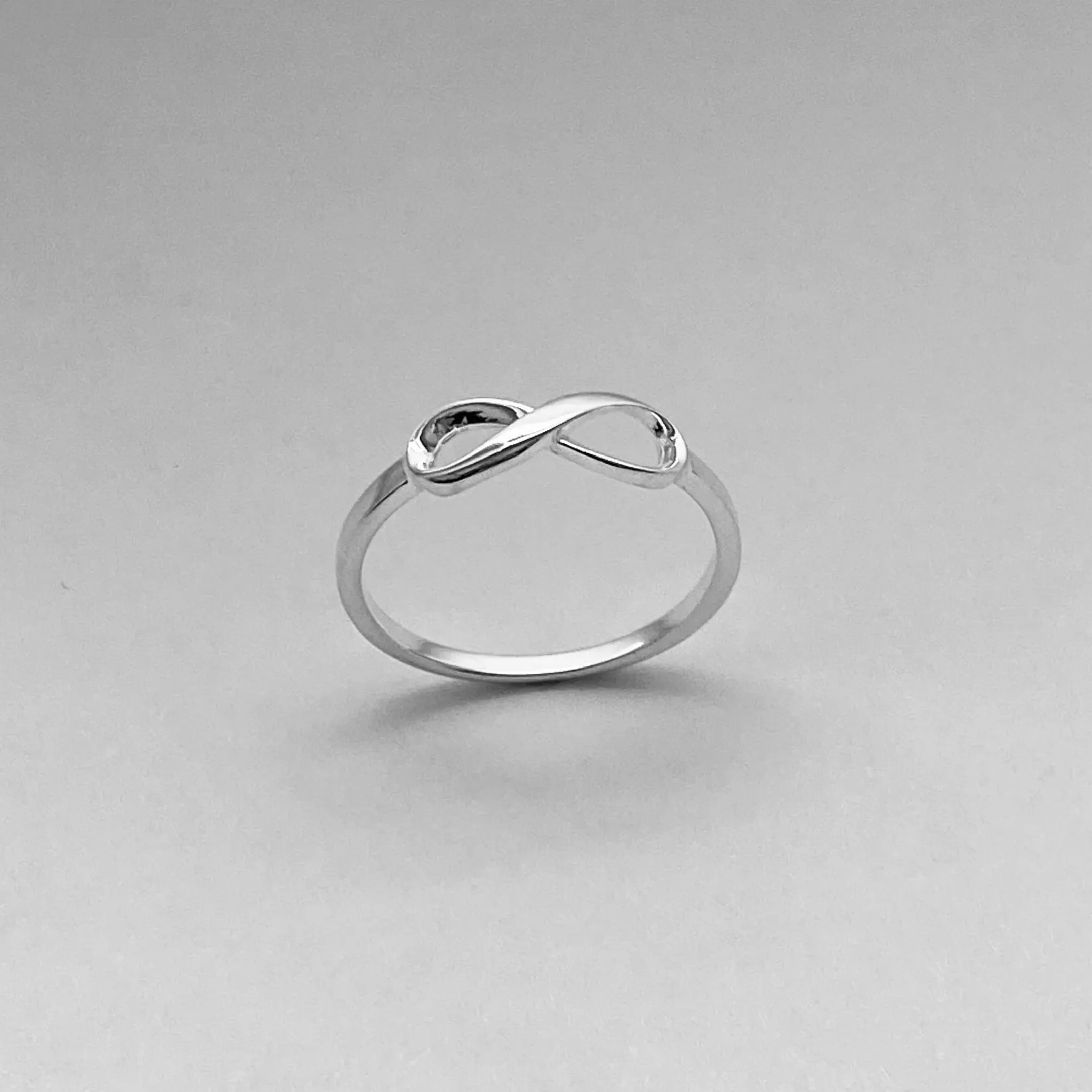 Sterling Silver Small Infinity Ring, Silver Ring, Love Ring, Promise Ring, Forever Ring
