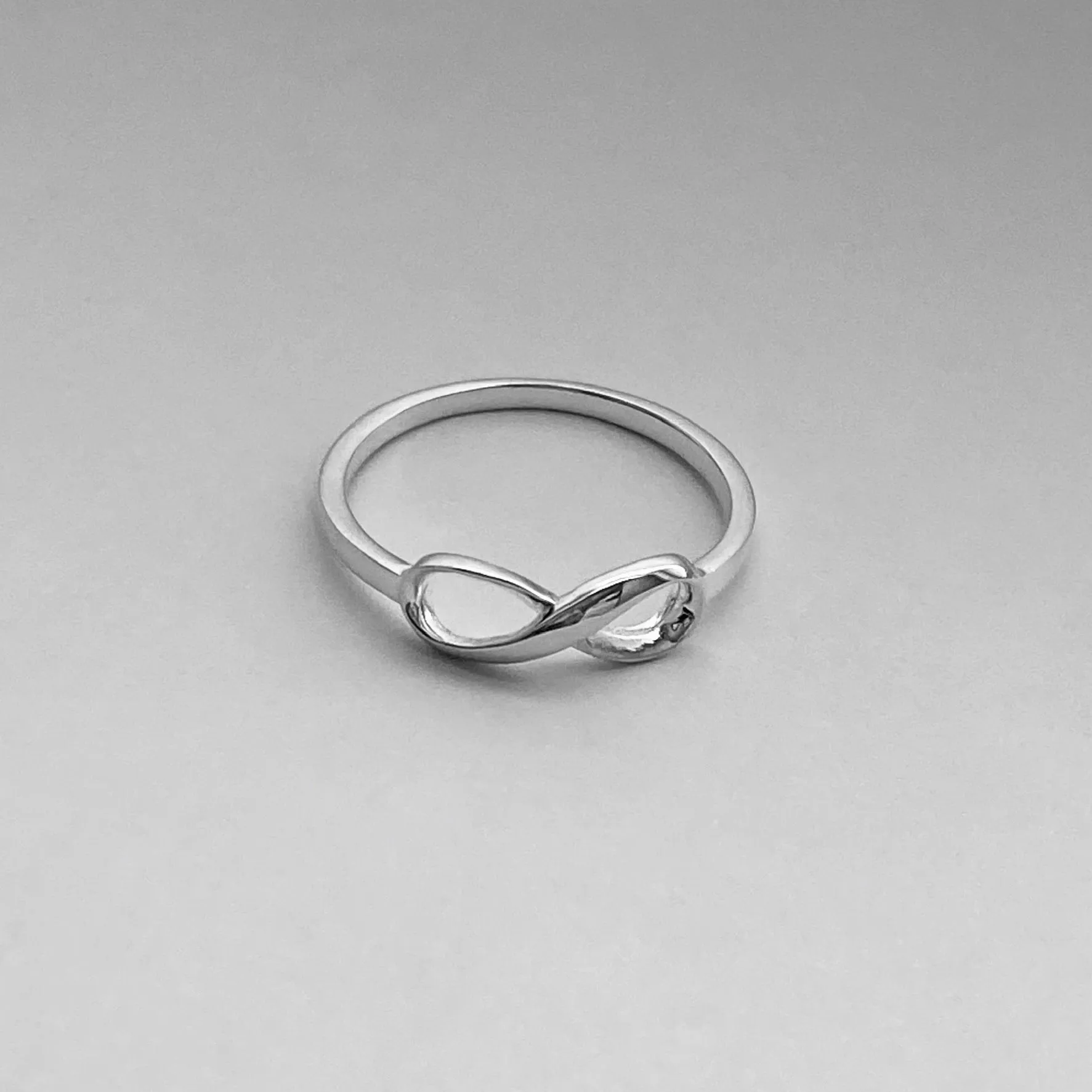 Sterling Silver Small Infinity Ring, Silver Ring, Love Ring, Promise Ring, Forever Ring
