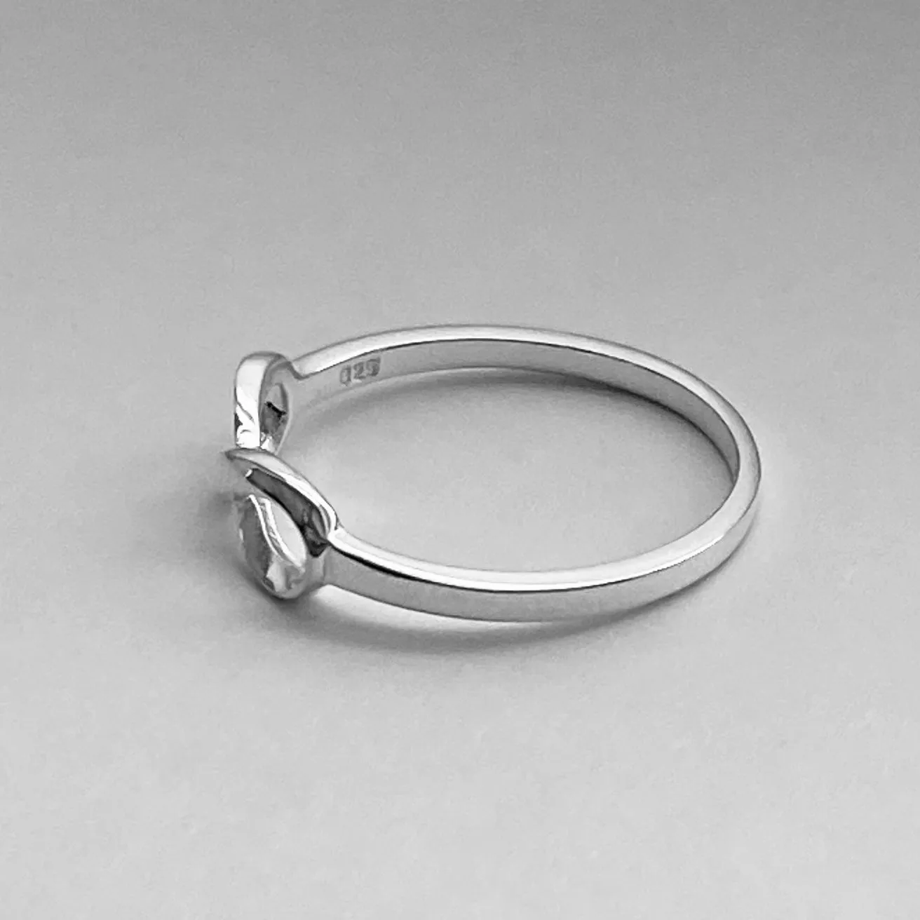 Sterling Silver Small Infinity Ring, Silver Ring, Love Ring, Promise Ring, Forever Ring
