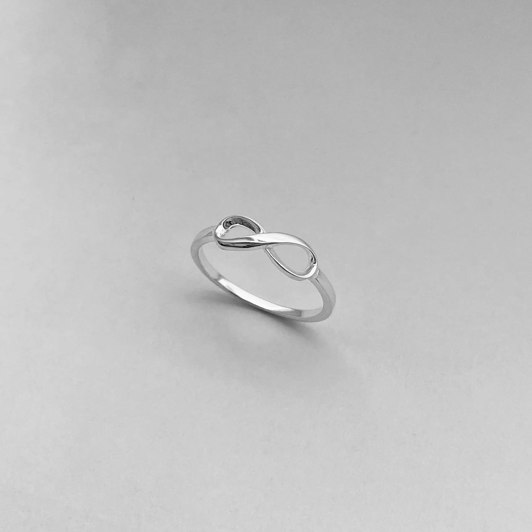 Sterling Silver Small Infinity Ring, Silver Ring, Love Ring, Promise Ring, Forever Ring
