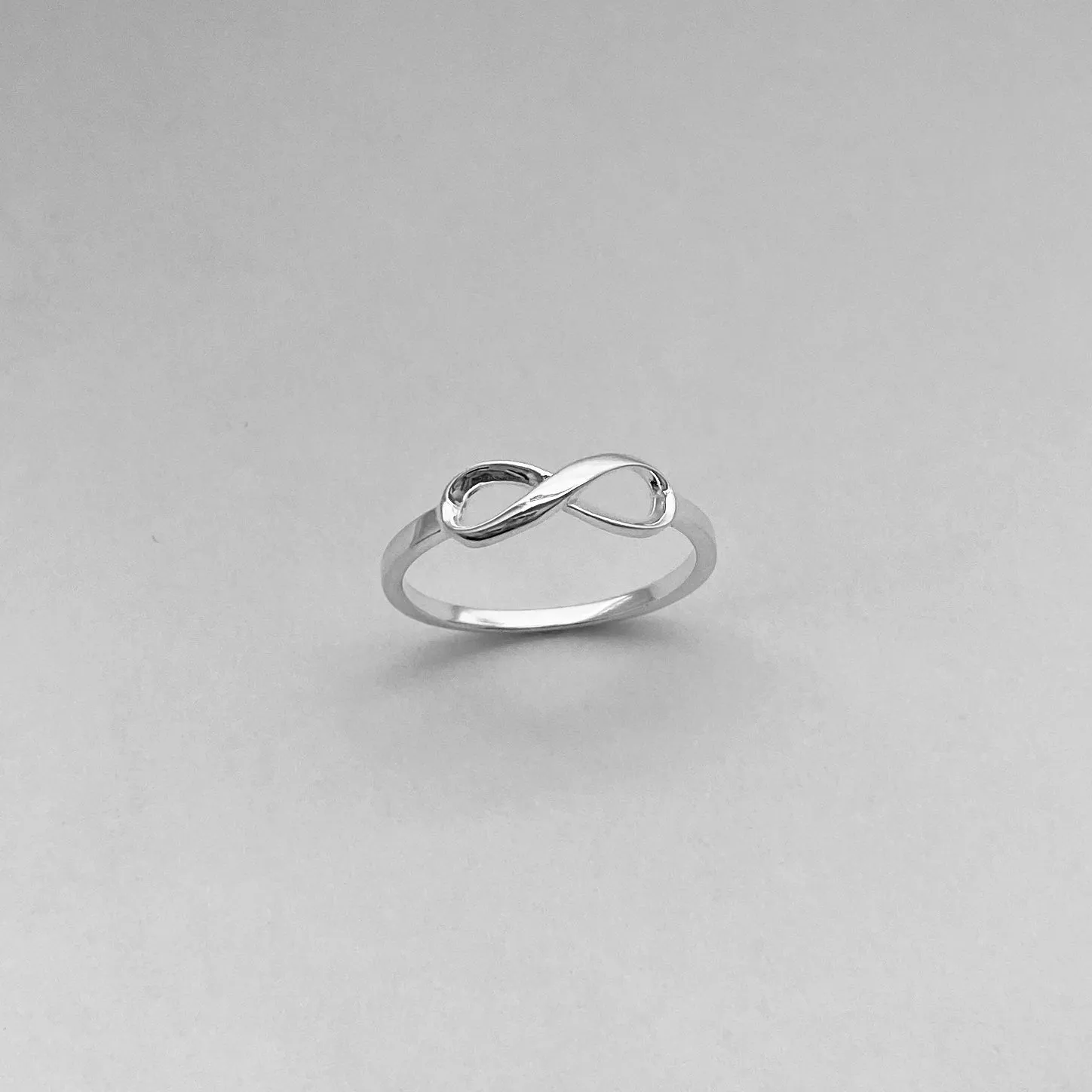 Sterling Silver Small Infinity Ring, Silver Ring, Love Ring, Promise Ring, Forever Ring