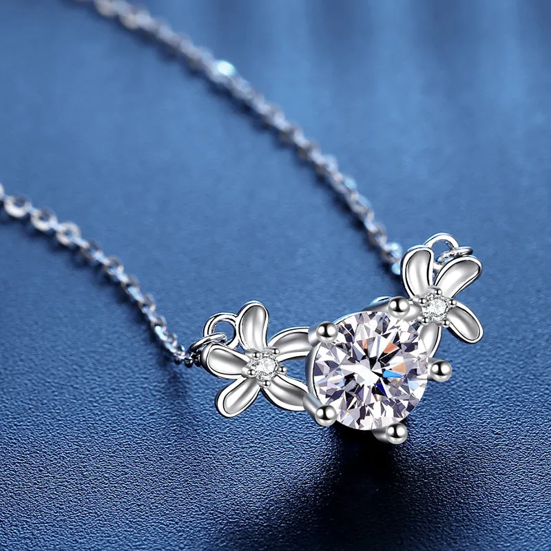 Sweet Daisy Moissanite Necklace
