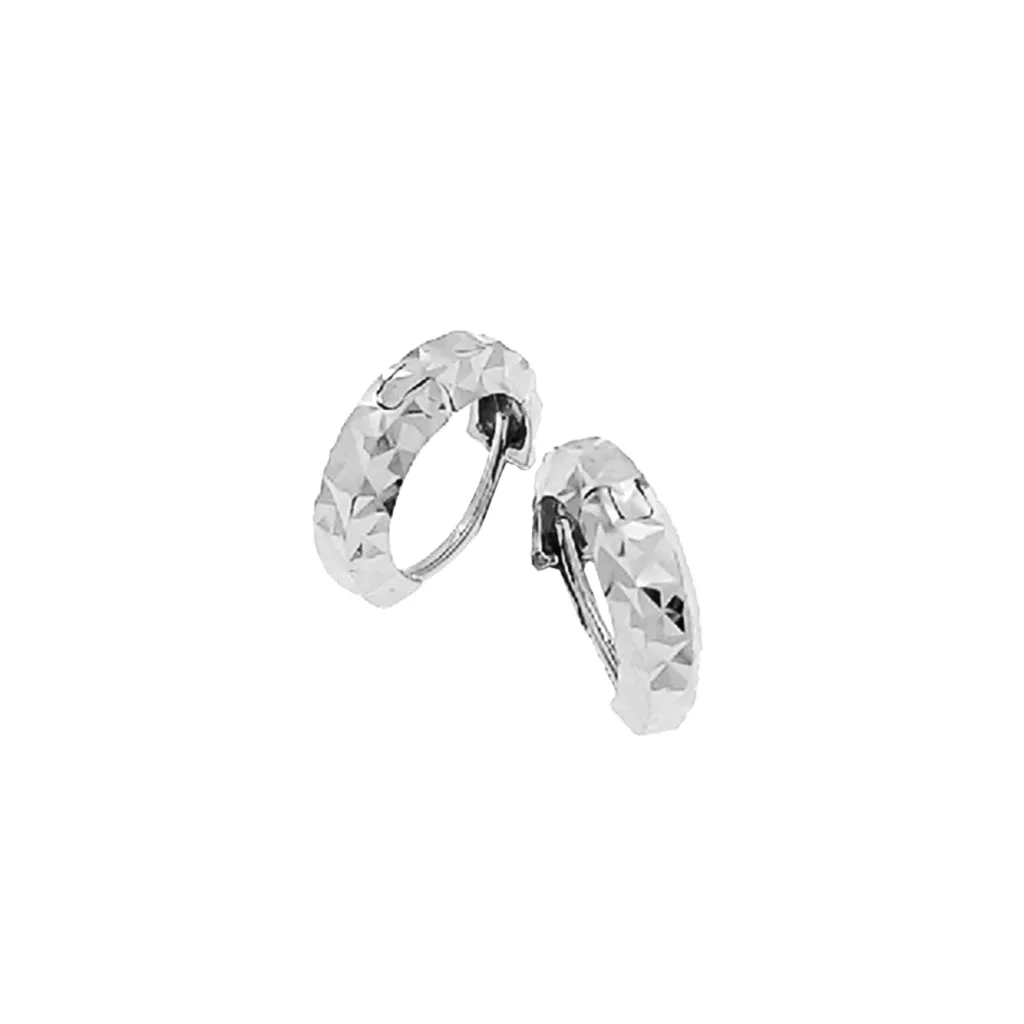 TAKA Jewellery Dolce 18K Gold Earrings Hoop Cutting