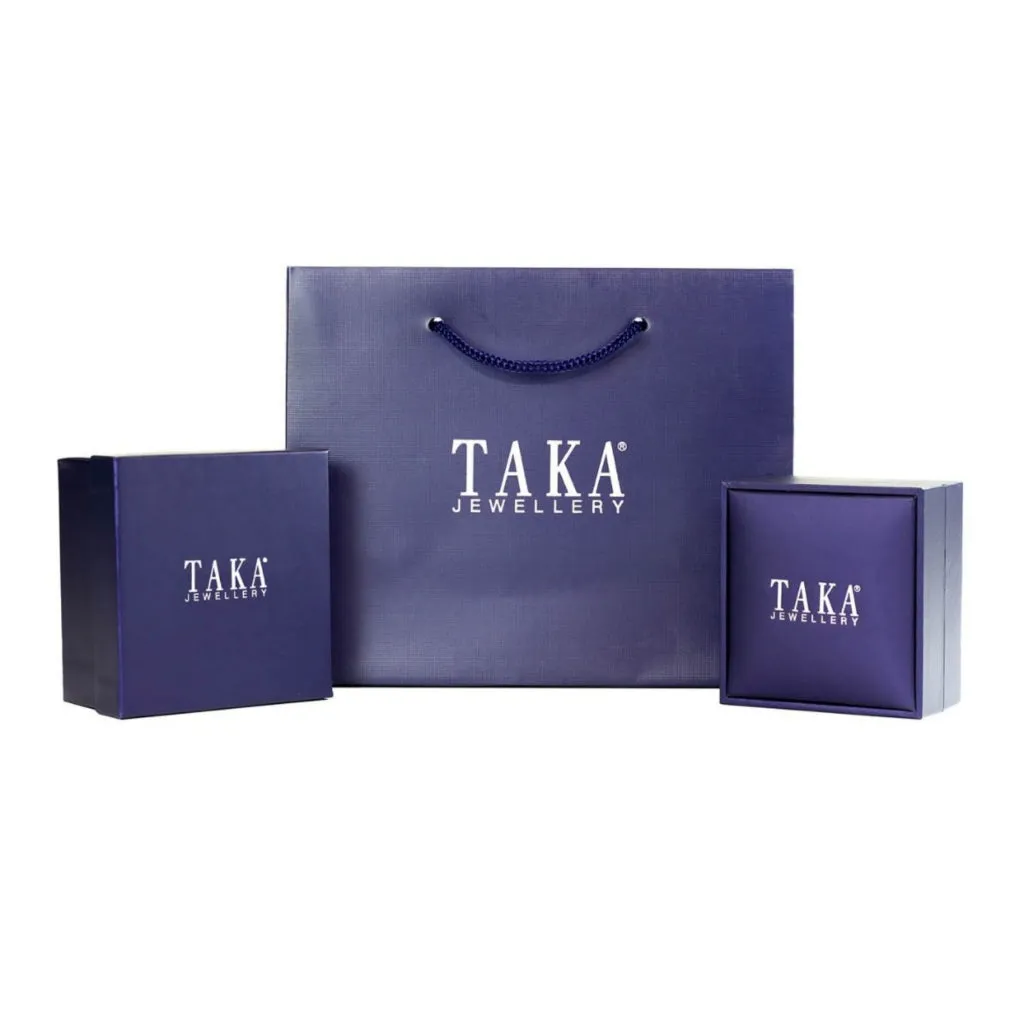 TAKA Jewellery Dolce 18K Gold Earrings Hoop Cutting