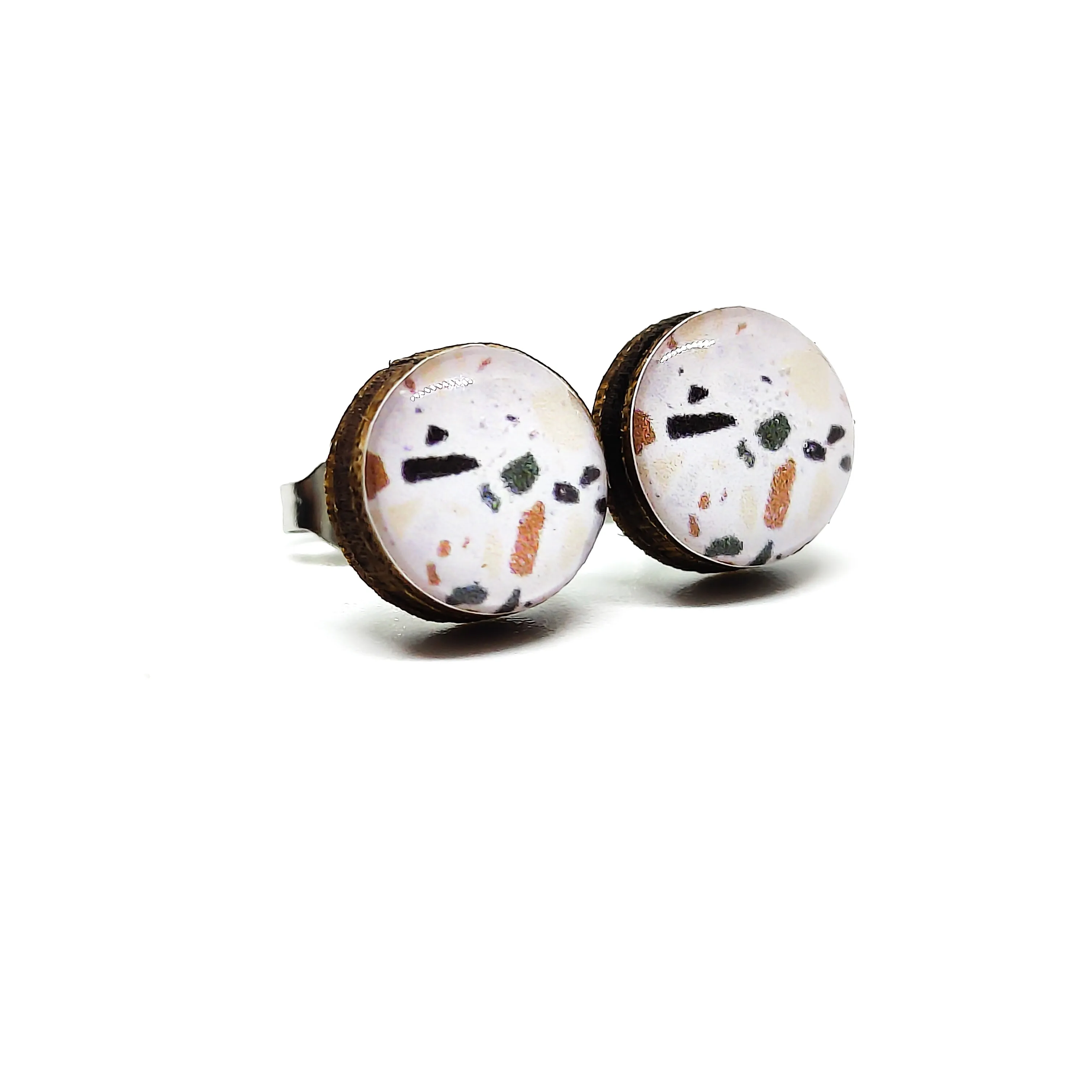 Terrazzo Stud Earrings by Candi Cove Designs