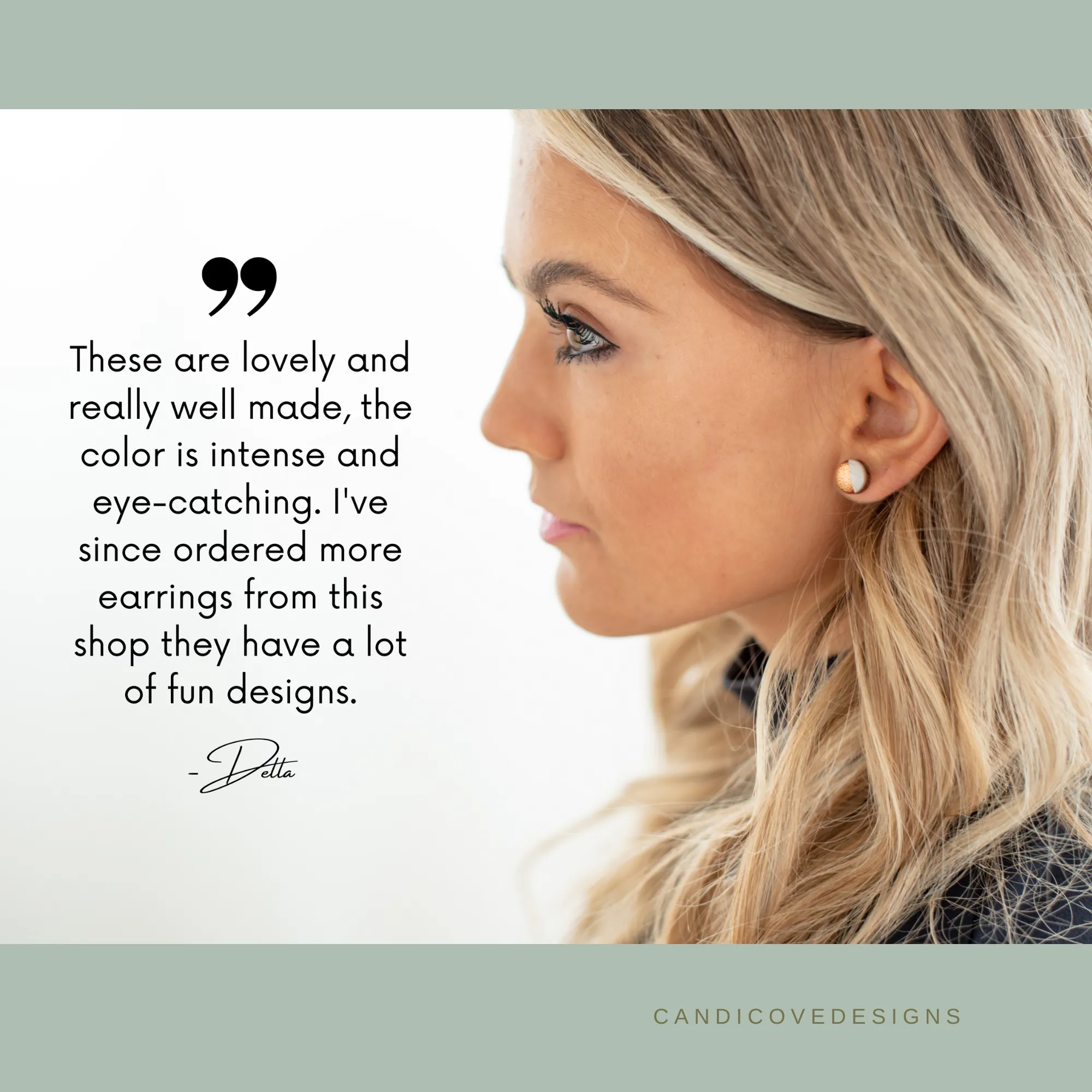 Terrazzo Stud Earrings by Candi Cove Designs