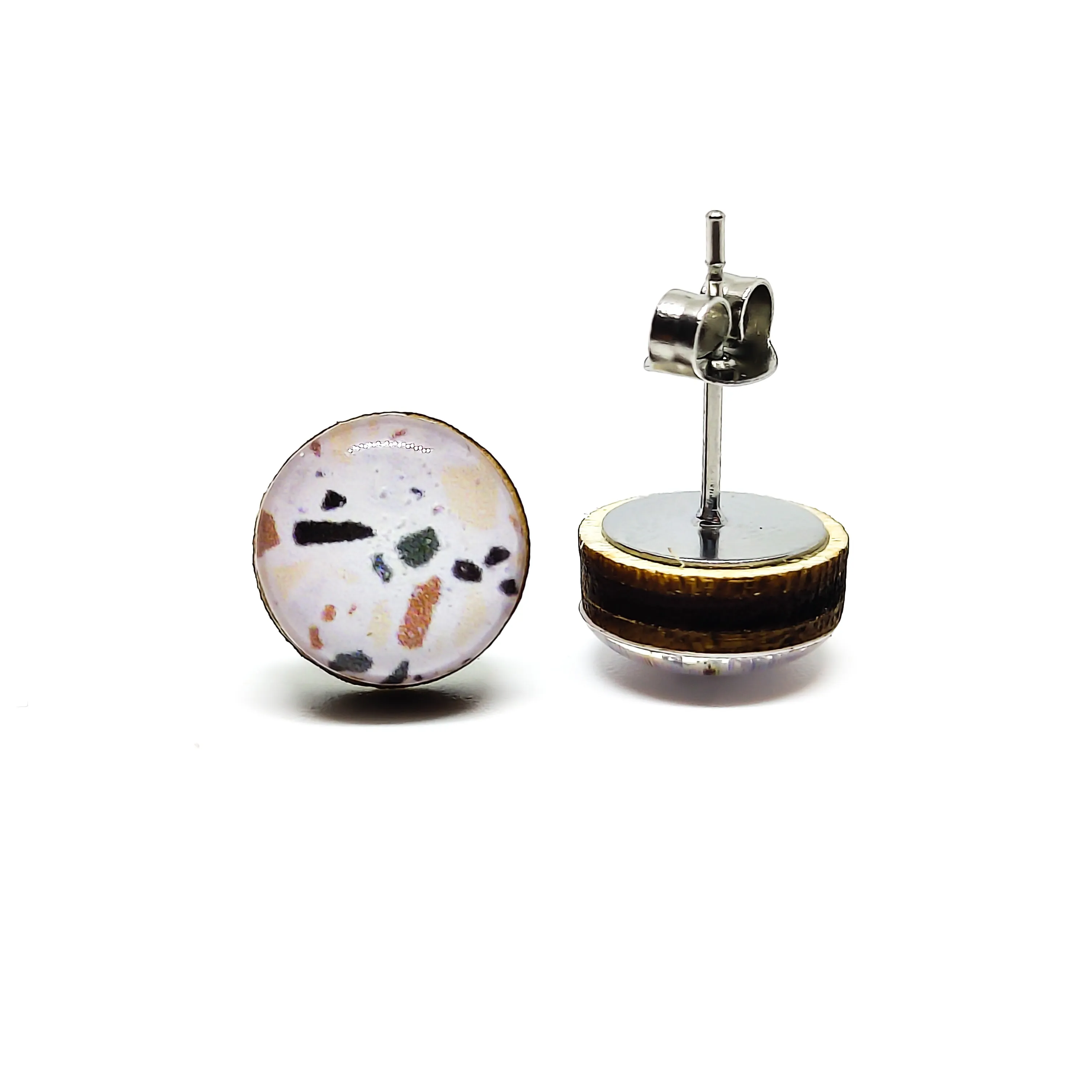 Terrazzo Stud Earrings by Candi Cove Designs
