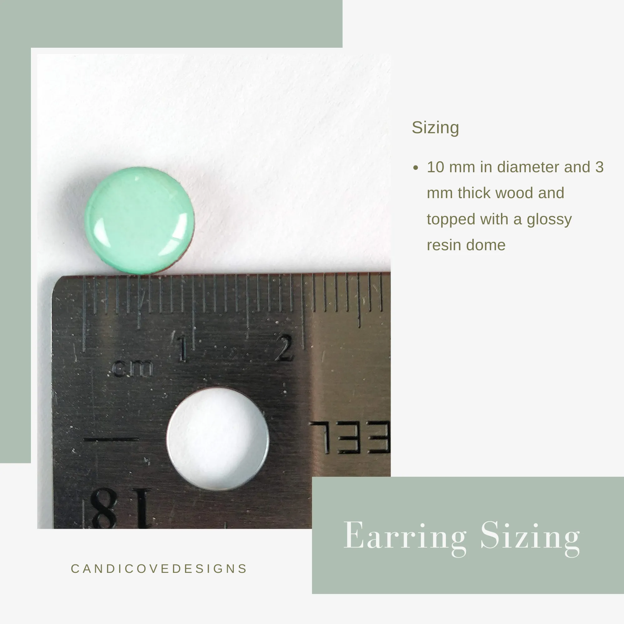 Terrazzo Stud Earrings by Candi Cove Designs