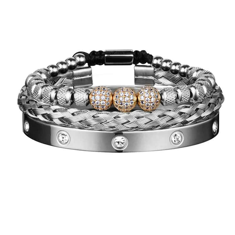 The Pizzuto Gold Stacks Bracelet