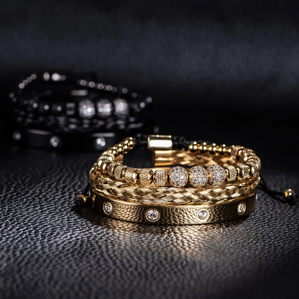 The Pizzuto Gold Stacks Bracelet