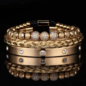 The Pizzuto Gold Stacks Bracelet