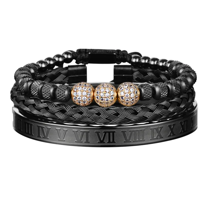 The Pizzuto Gold Stacks Bracelet