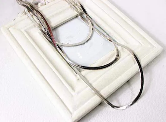 Three Layer Metal Button Accessories Long Necklace Sweater Decoration Chain