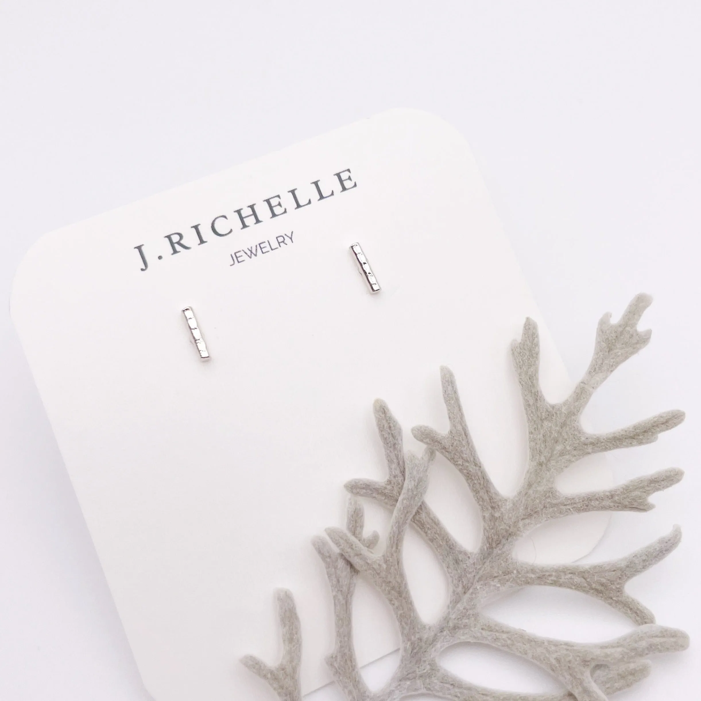 Tiny Birch Bar Stud Earring