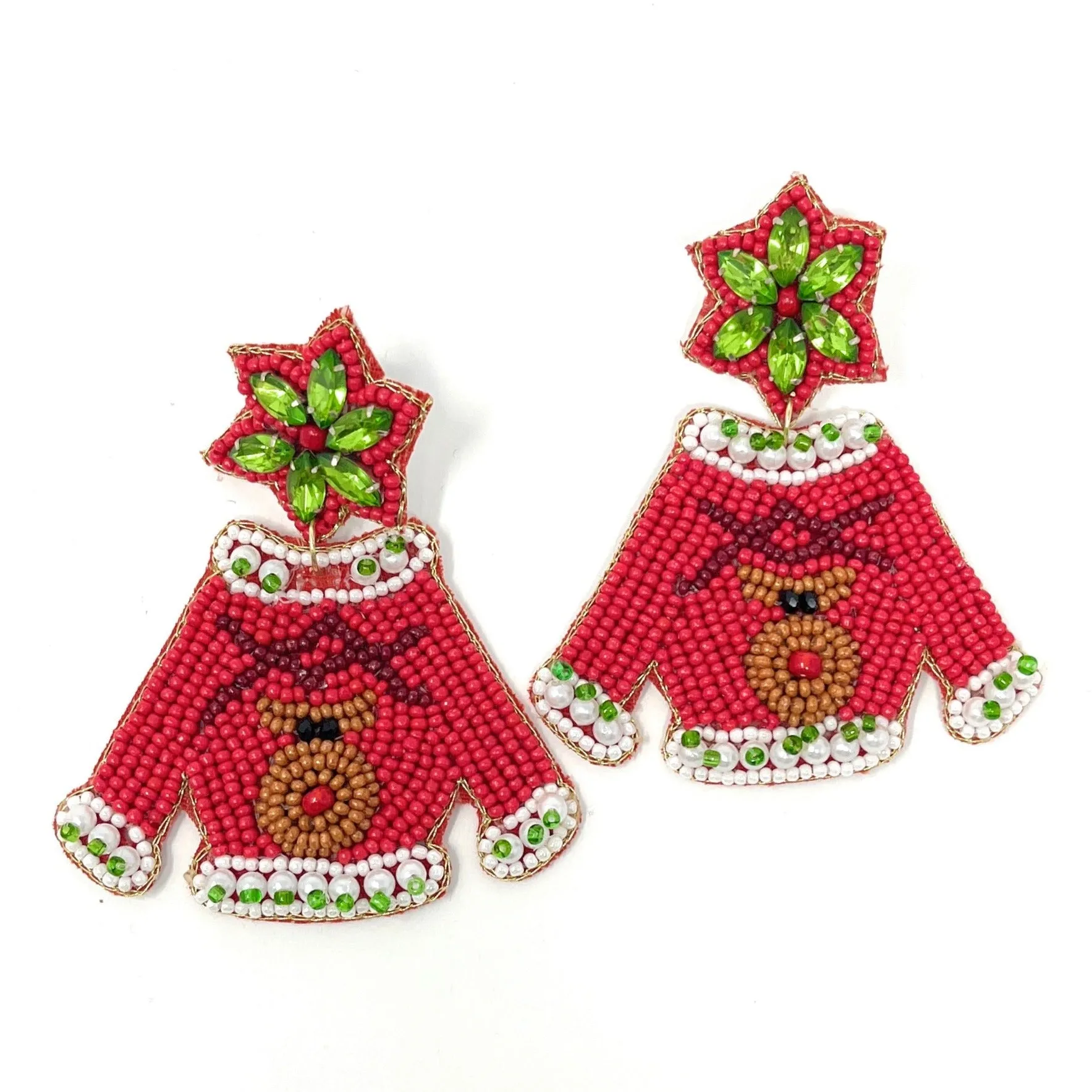 Ugly Sweater Beaded Earrings
