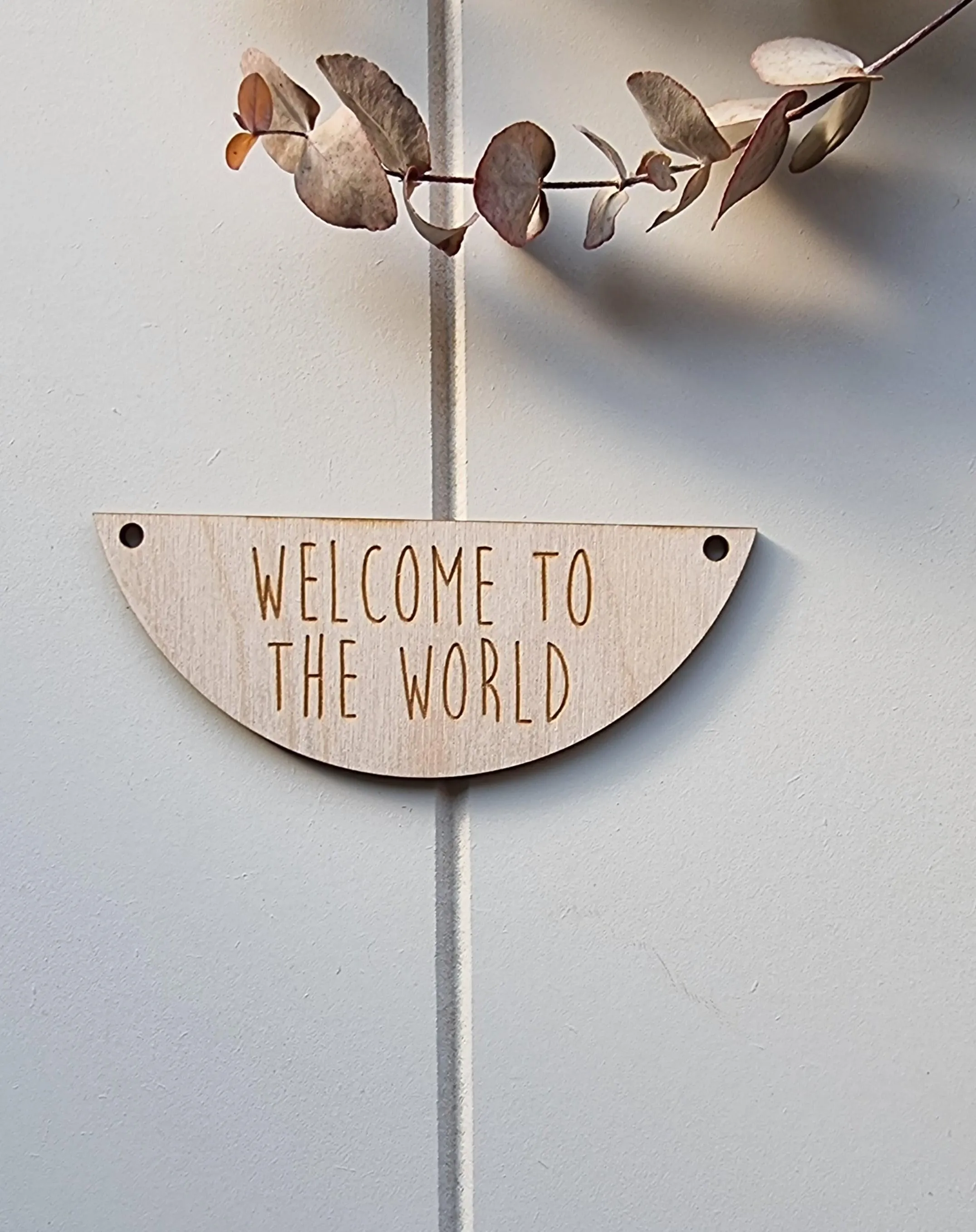 Wood Signs For Macrame Wall Hangers | Holes are 3mm