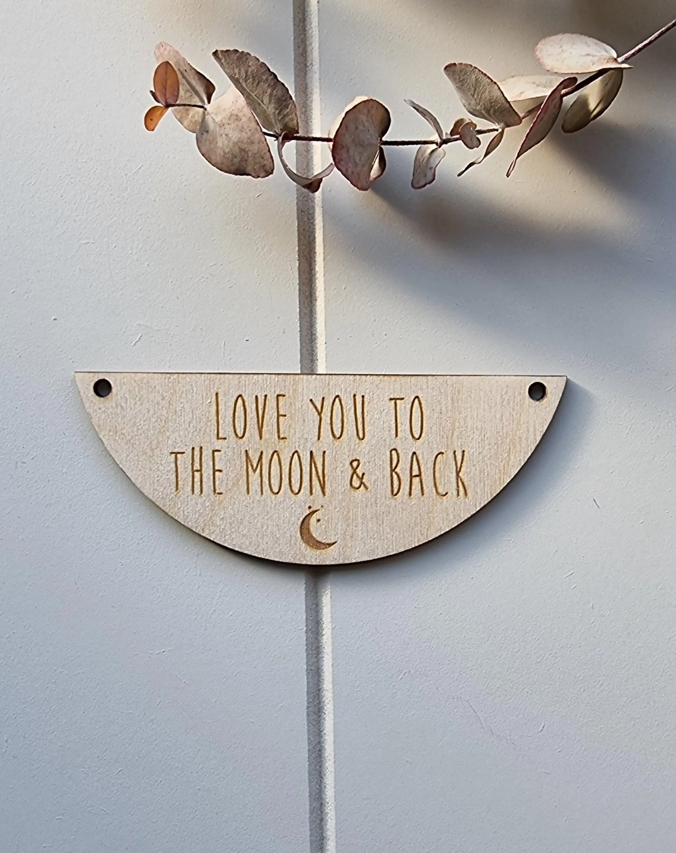 Wood Signs For Macrame Wall Hangers | Holes are 3mm